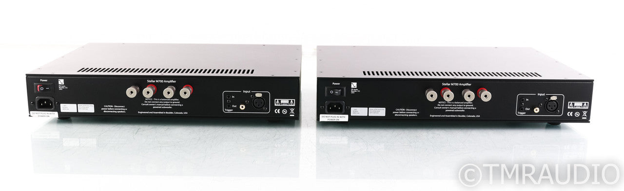 PS Audio Stellar M700 Mono Power Amplifier; M-700; Black Pair (Used)