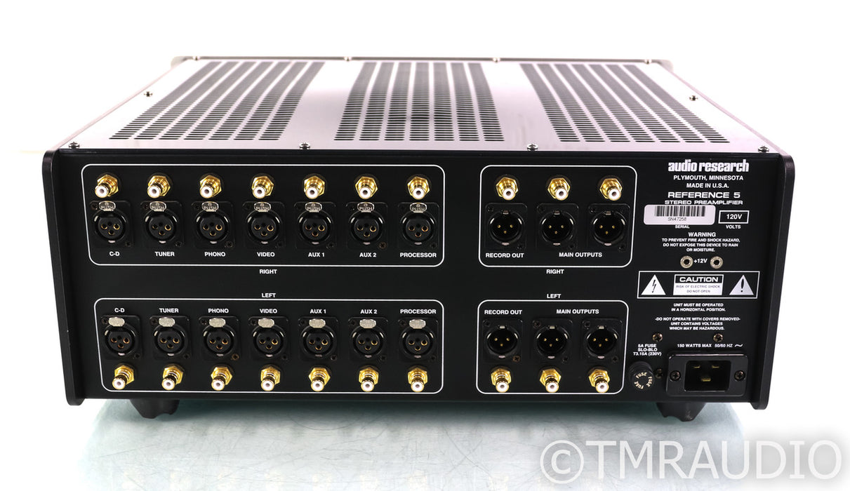 Audio Research Reference 5SE Stereo Tube Preamplifier; 5-SE; Remote; New Tubes