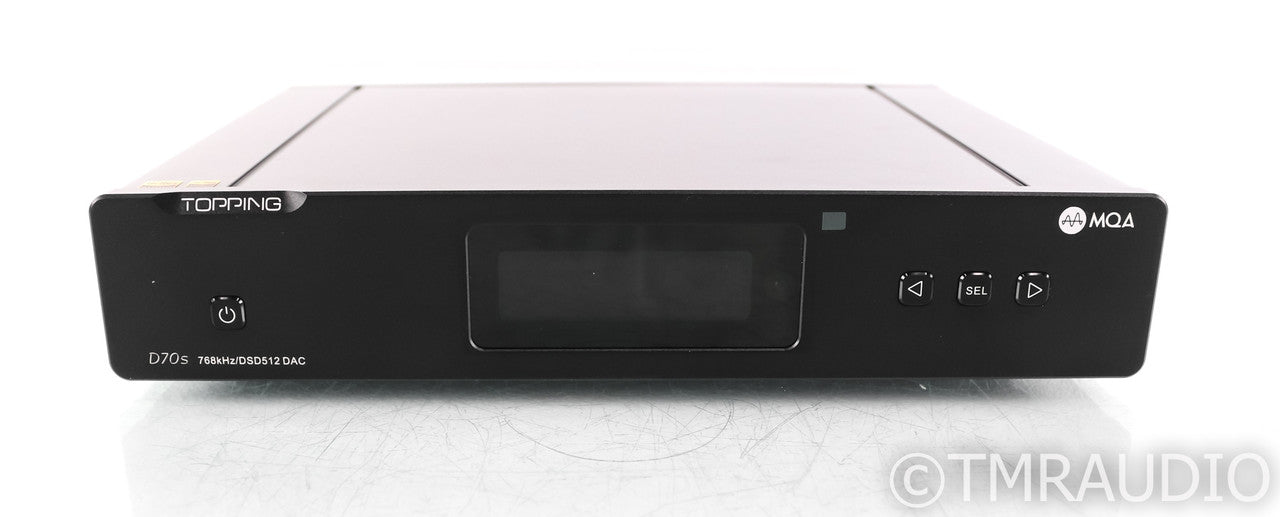 Topping D70s MQA DSD DAC; D/A Converter; Black; Remote