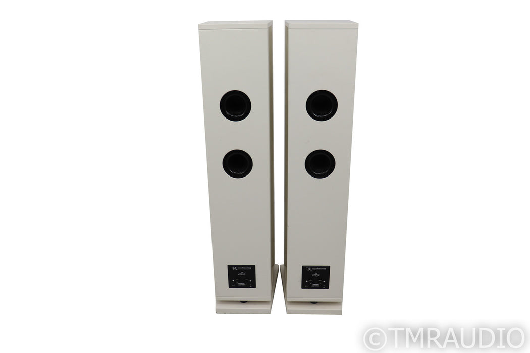 Rosso Fiorentino Elba Floorstanding Speakers; White Pair