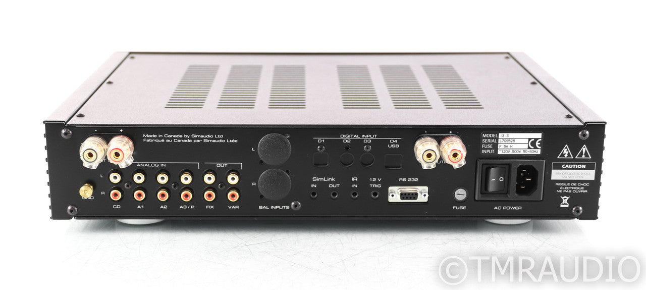 Simaudio Moon i3.3 Stereo Integrated Amplifier; Black; Remote