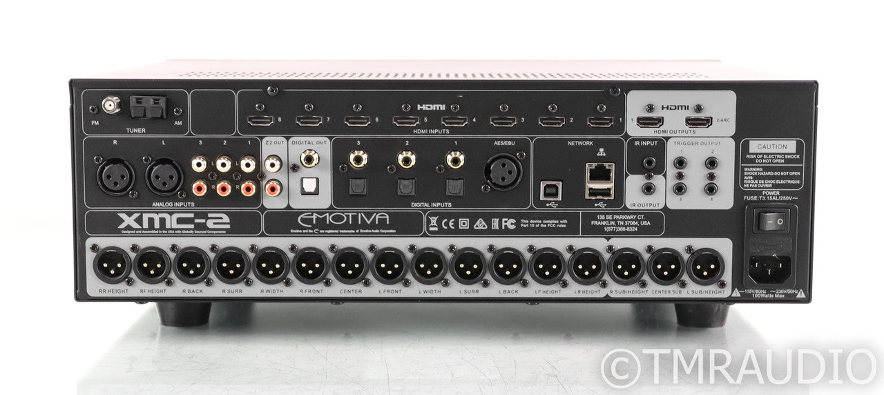 Emotiva XMC-2 9 Channel Home Theater Processor; Remote; Dirac 2