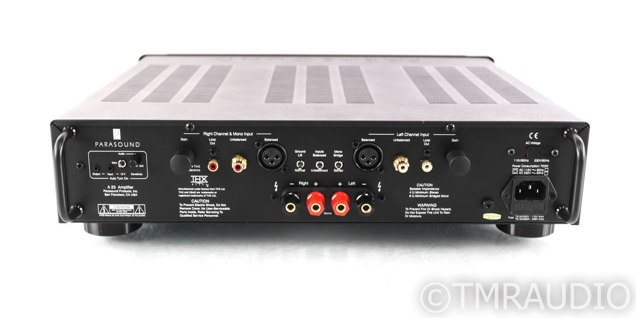 Parasound Halo A 23 Stereo Power Amplifier; A23; Black