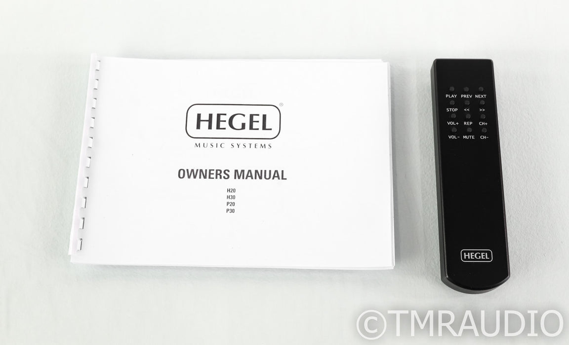 Hegel P20 Stereo Preamplifier; Remote; Black; P-20