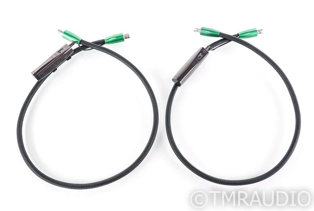 AudioQuest Earth XLR Cables; 1m Pair Balanced Interconnects; 72v DBS (Open Box)
