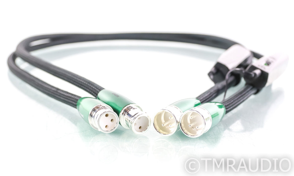 AudioQuest Earth XLR Cables; 1m Pair Balanced Interconnects; 72v DBS (Open Box)
