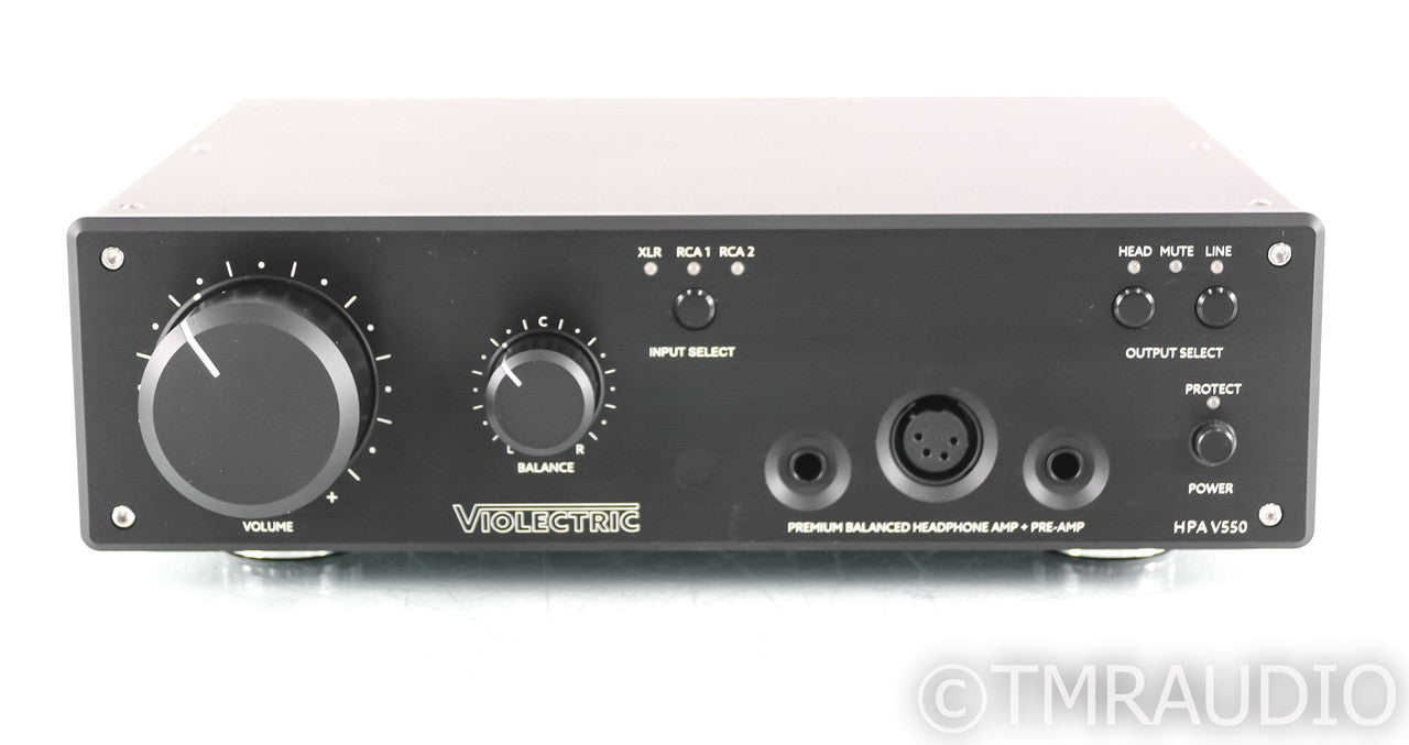 Violectric HPA V550 PRO Headphone Amplifier; Remote; Black; HPAV550