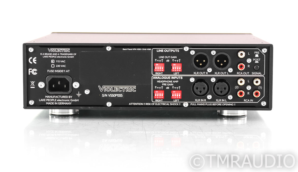 Violectric HPA V550 PRO Headphone Amplifier; Remote; Black; HPAV550