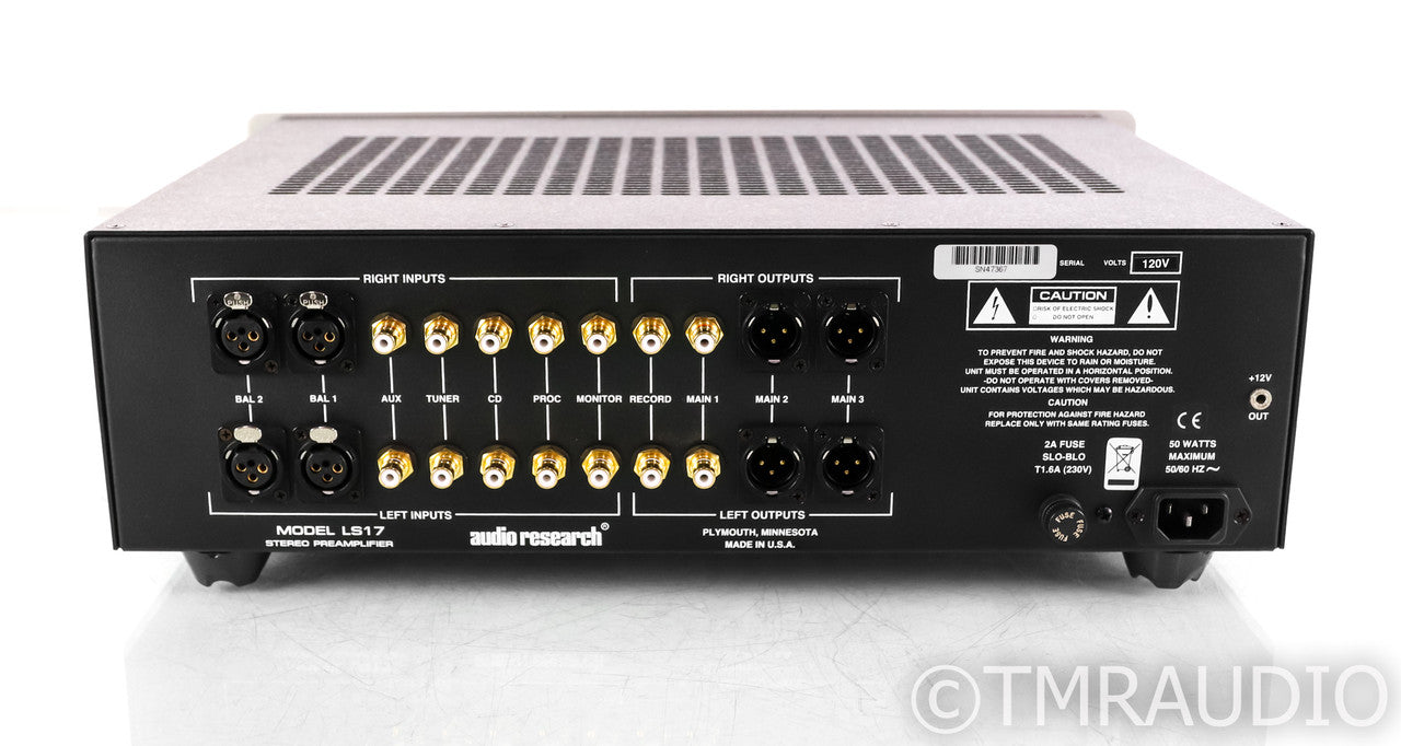 Audio Research LS17SE Stereo Tube Hybrid Preamplifier; LS-17 SE; Silver; Remote