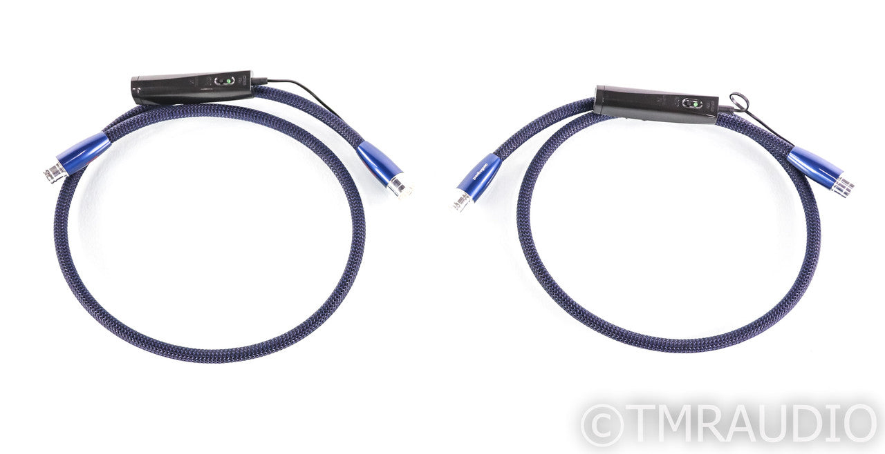 AudioQuest Water XLR Cables; 1m Pair Balanced Interconnects; 72v DBS (Open Box)