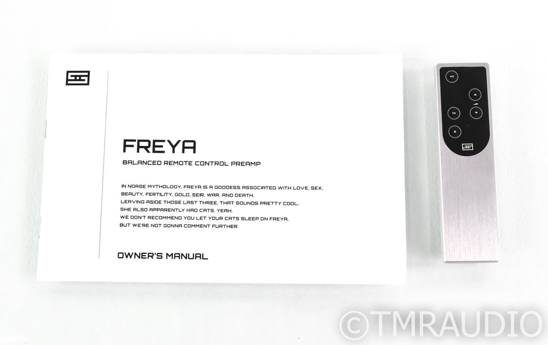 Schiit Freya Stereo Tube Preamplifier; Remote; Silver