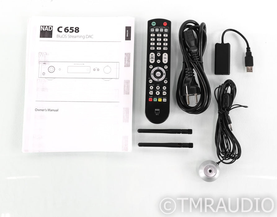 NAD C 658 Wireless Network Streamer / DAC; C658; Remote; Bluetooth; Black