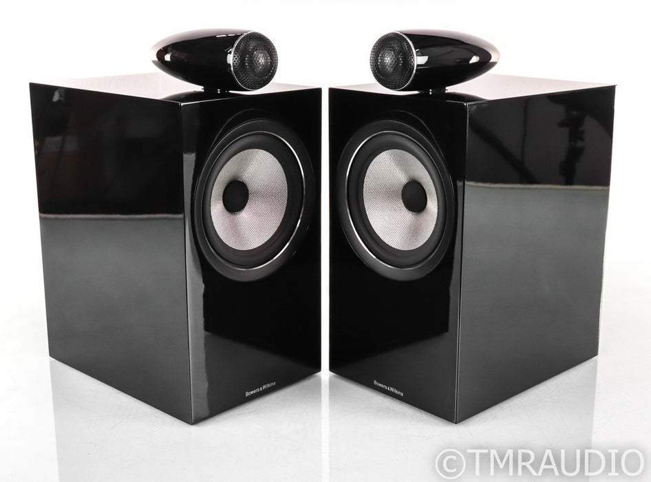 B&W 705 S2 Bookshelf Speakers; Gloss Black Pair (New)