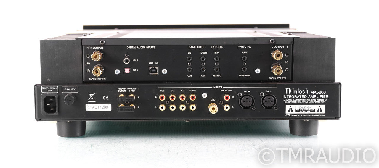 McIntosh MA5200 Stereo Integrated Amplifier; MA-5200; Black