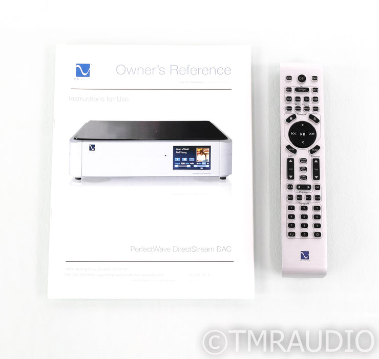 PS Audio PerfectWave DirectStream DAC; Remote; Silver; DSD; Bridge II
