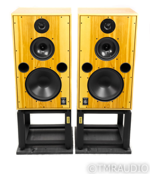 Harbeth M40.2 Floorstanding Speakers; 40th Anniversary; Olive Pair w/ Stands