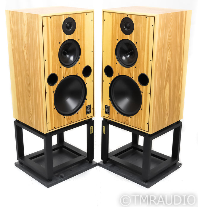 Harbeth M40.2 Floorstanding Speakers; 40th Anniversary; Olive Pair w/ Stands