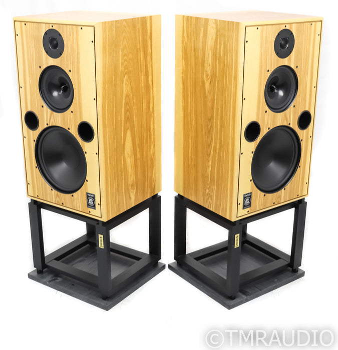 Harbeth M40.2 Floorstanding Speakers; 40th Anniversary; Olive Pair w/ Stands