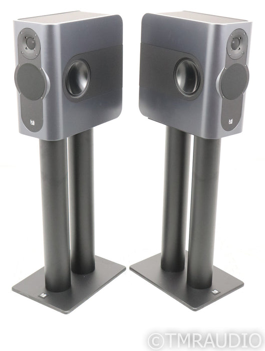 Kii Audio Three Powered Bookshelf Speakers; Graphite Pair; Kii Control; Remote