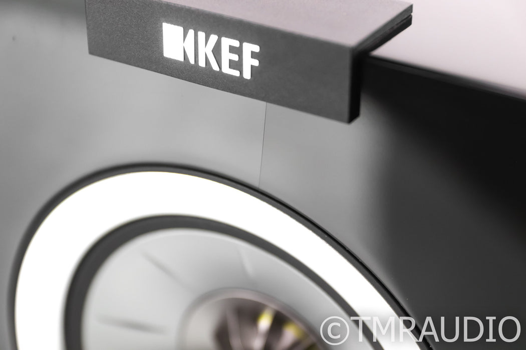 Kef R300 Bookshelf Speakers; R-300; Piano Black Pair