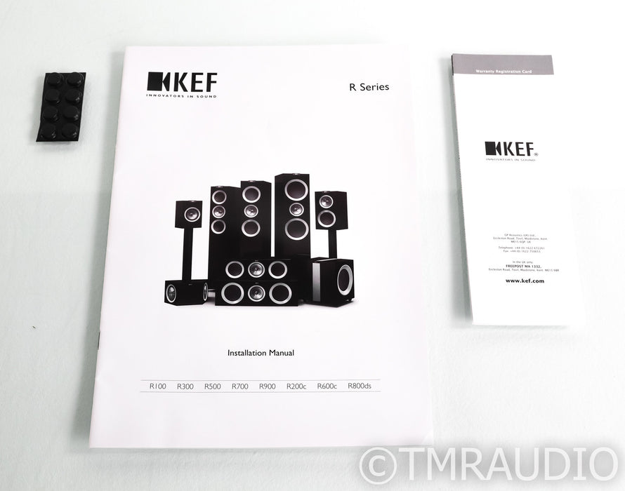 Kef R300 Bookshelf Speakers; R-300; Piano Black Pair