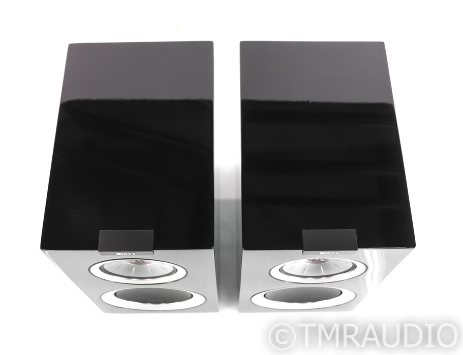 Kef R300 Bookshelf Speakers; R-300; Piano Black Pair