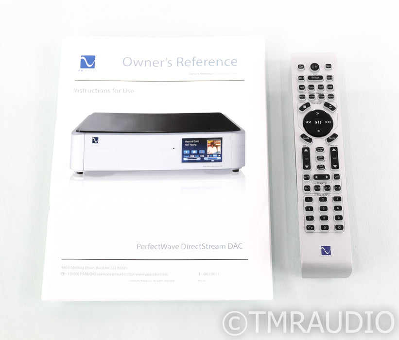 PS Audio PerfectWave DirectStream DAC; D/A Converter; DSD; Silver; Remote (Used)