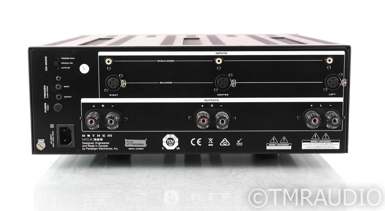 Anthem MCA325 Three Channel Power Amplifier; MCA-325; Black