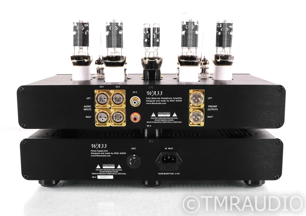 Woo Audio WA33 Elite Edition Tube Headphone Amplifier; WA-33; Black