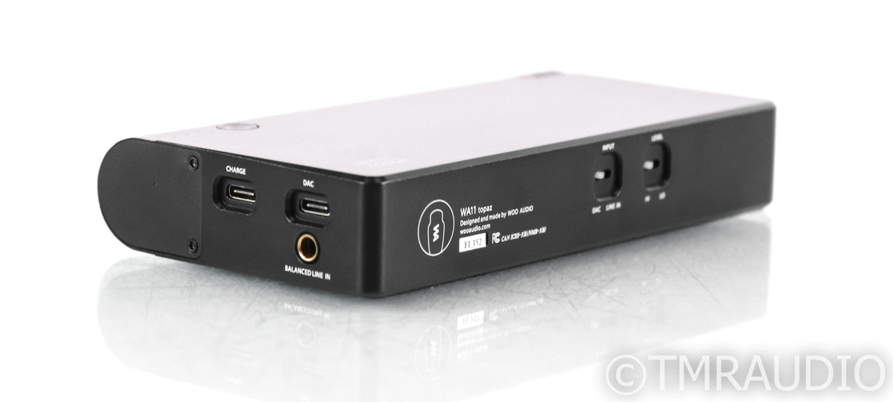 Woo Audio WA11 Topaz Portable Headphone Amplifier / DAC; WA-11; Black