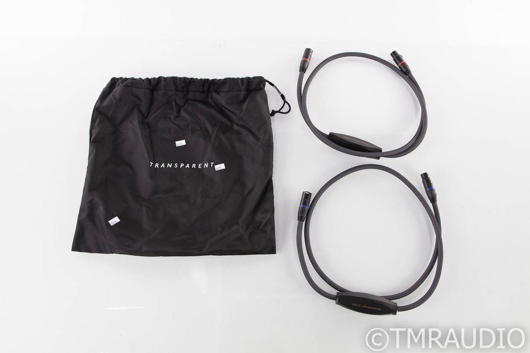 Transparent Audio Ultra Interconnect XLR Cables; 1.5m Pair Interconnects