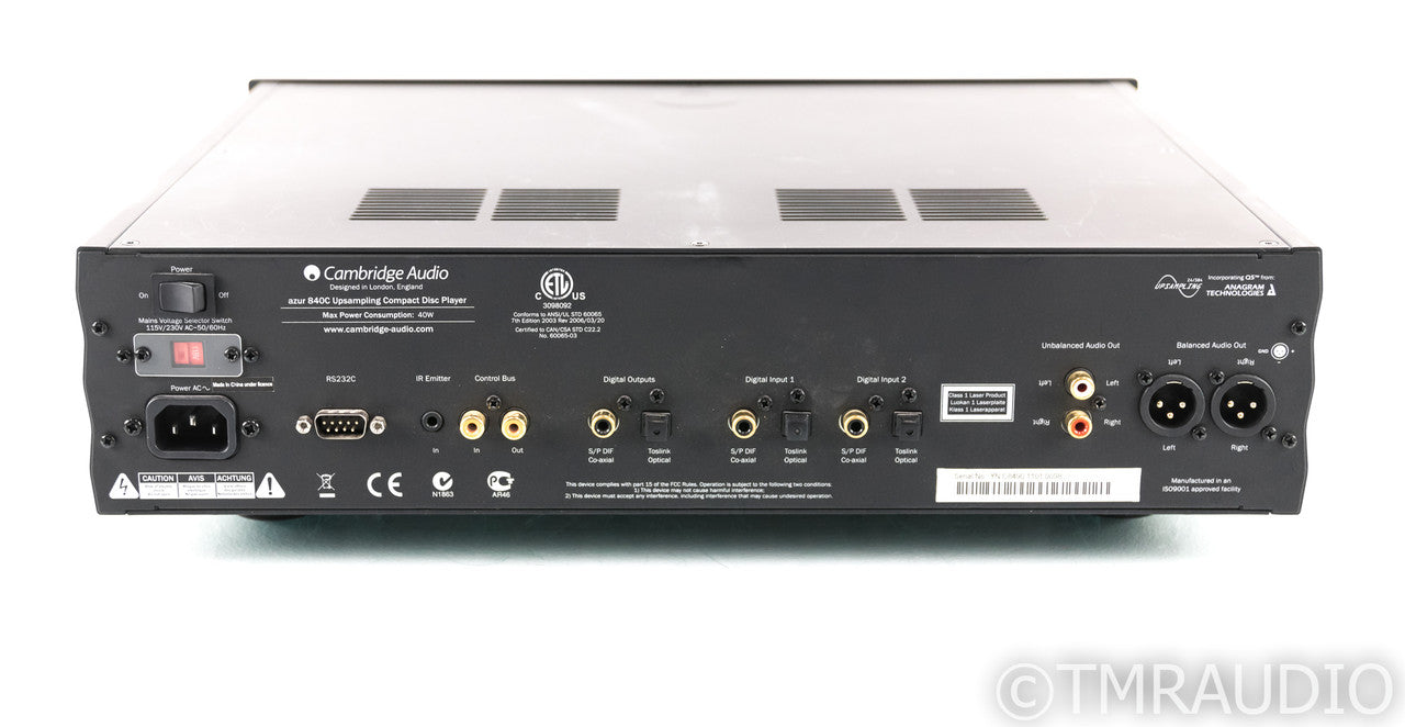Cambridge Audio Azur 840C Upsampling CD Player; 840-C; Remote