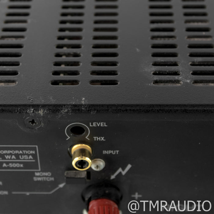 Carver A-500x Stereo Power Amplifier; A500x (Missing Gain Knobs)
