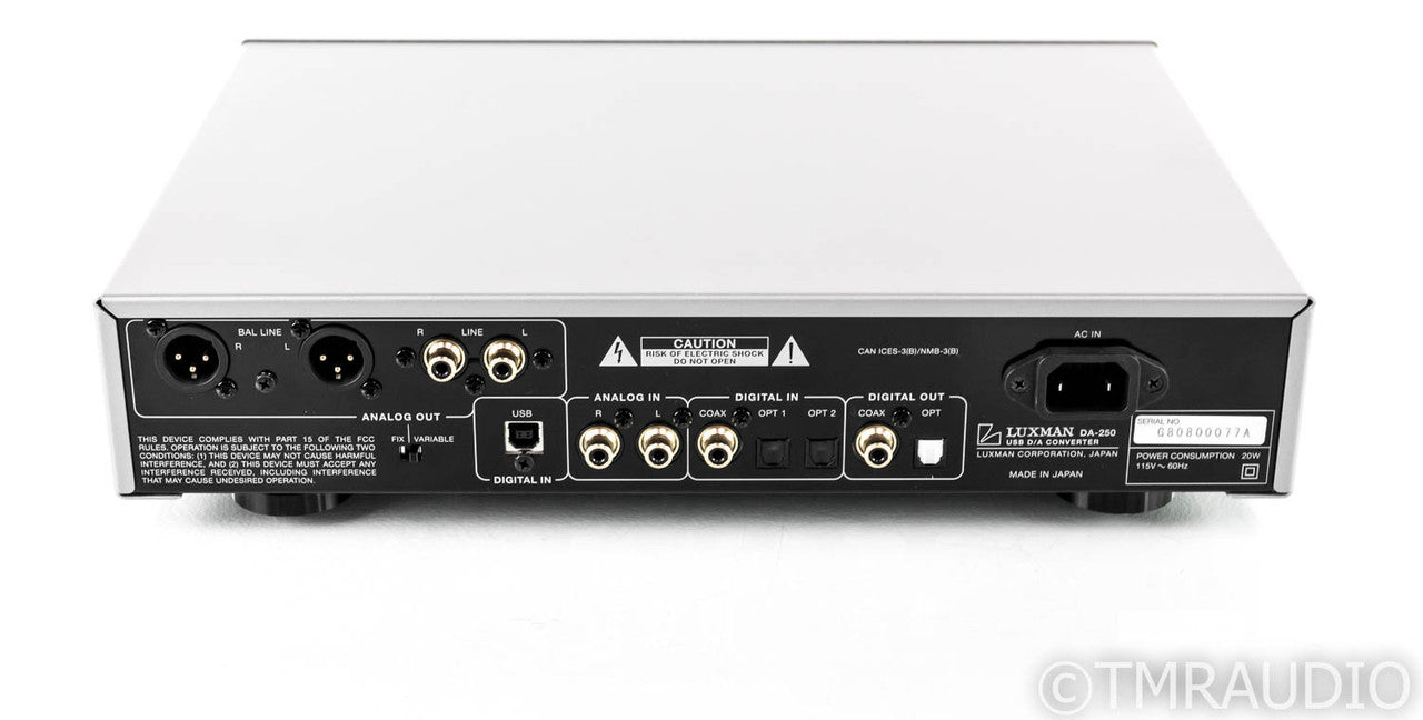 Luxman DA-250 DAC; DA250; D/A Converter; Lecua; Remote (New / Open Box)