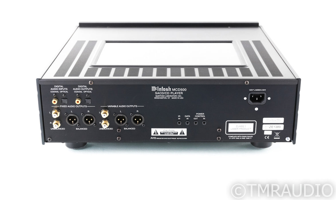McIntosh MCD500 SACD / CD Player; MCD-500; Remote (Less than one year)