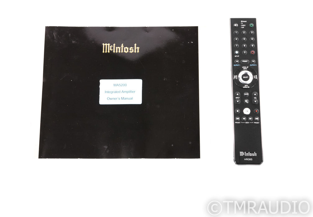 McIntosh MA5200 Stereo Integrated Amplifier; MA-5200; Remote; MM Phono