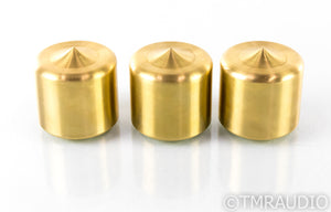 Mapleshade Heavyfeet Brass Isolation Feet; Unthreaded; Set of 3