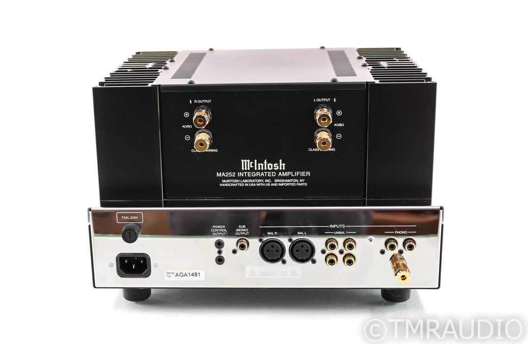 McIntosh MA252 Stereo Tube Hybrid Integrated Amplifier; MA-252; MM Phono; Remote (1/1)