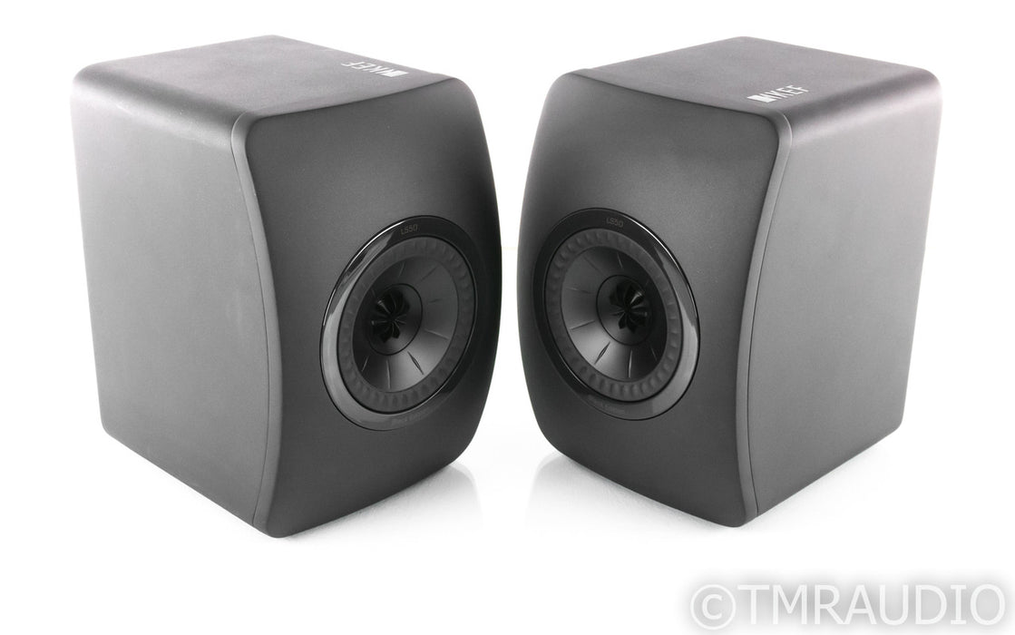 KEF LS50 Black Edition Bookshelf Speakers; All Black Pair; LS-50