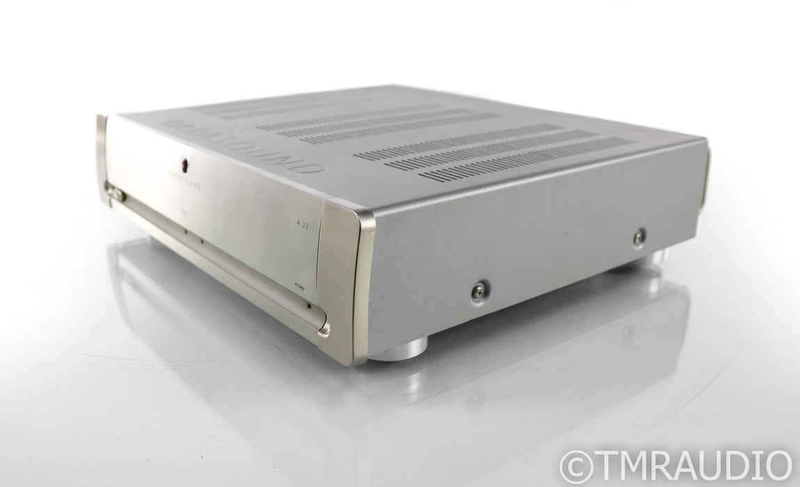 Parasound Halo A23 Stereo Power Amplifier; Silver; A-23