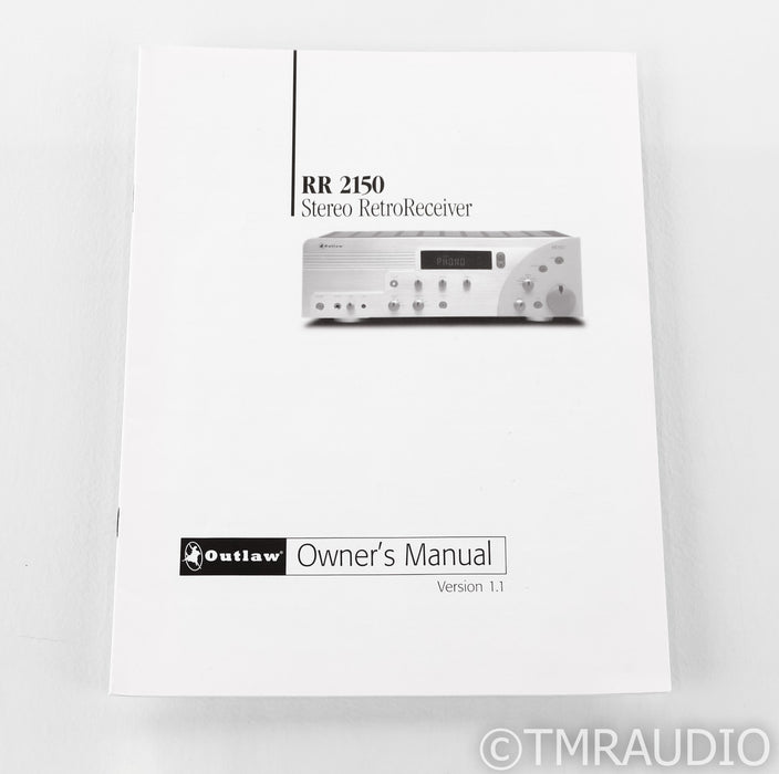 Outlaw Audio RR2150 Stereo AM / FM Receiver; RR-2150; MM / MC Phono (No Remote)