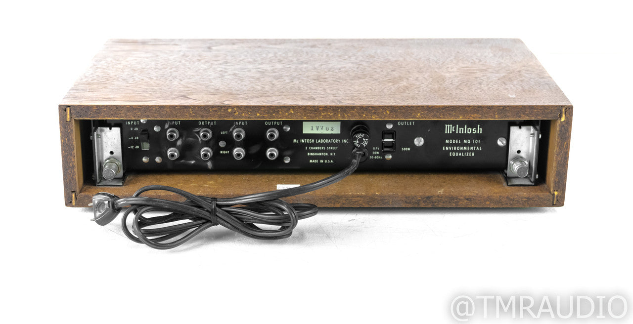 McIntosh MQ-101 Environmental Equalizer; Walnut Cabinet; MQ101 (1/4)