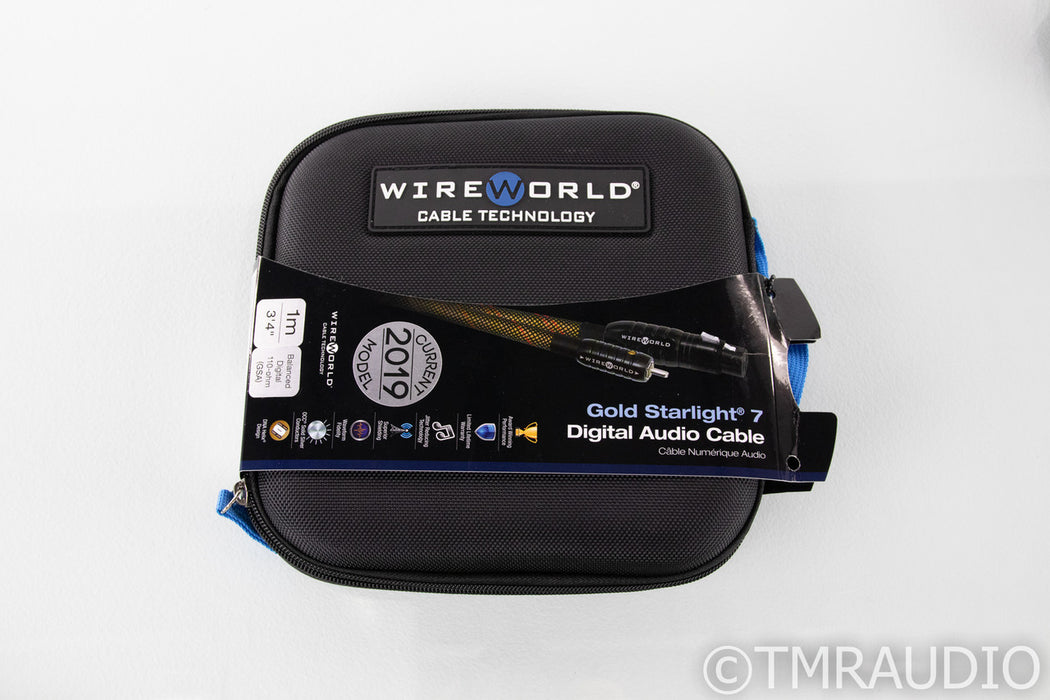 WireWorld Gold Starlight 7 XLR Digital Cable; Single 1m AES/EBU Interconnect
