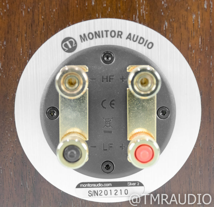 Monitor Audio Silver 2 Bookshelf Speakers; Walnut Pair