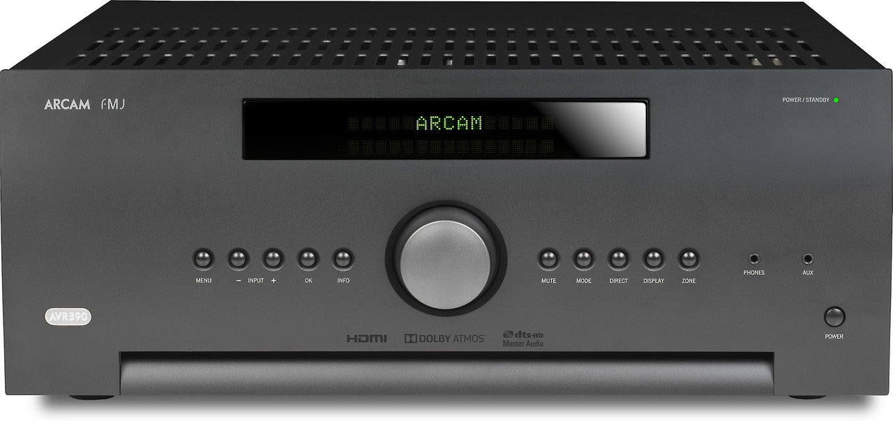 Arcam FMJ AVR390 7.2 Channel Home Theater Receiver; Black; AVR-390; 4K UHD (New)
