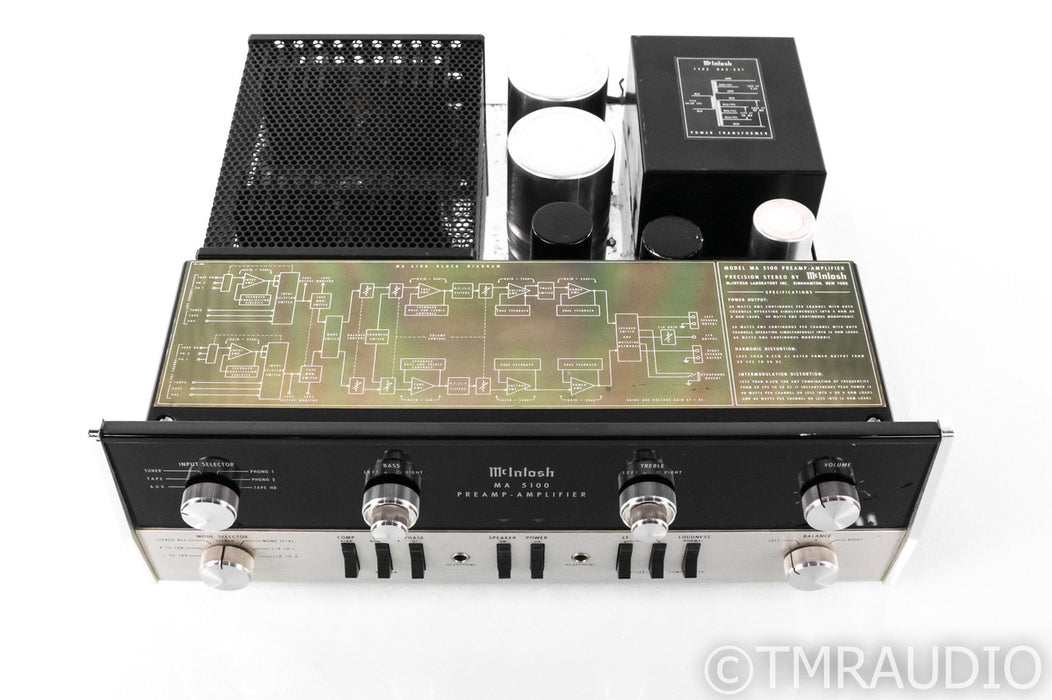 McIntosh MA 5100 Vintage Stereo Integrated Amplifier; MA-5100; Cracked Glass