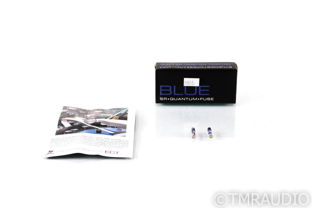 Synergistic Research SR Blue Fuse; Pair; Slow-Blow; 5x20mm; 250V; 500mA