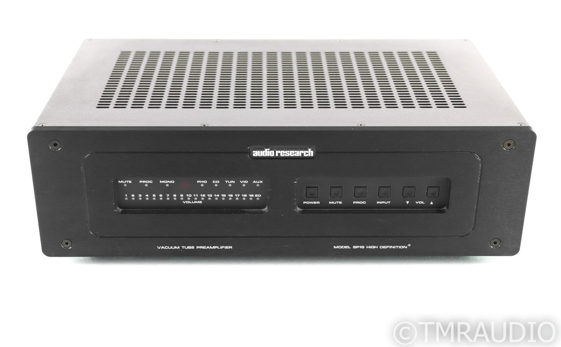 Audio Research SP16 Stereo Tube Preamplifier; Black; MM Phono; Remote
