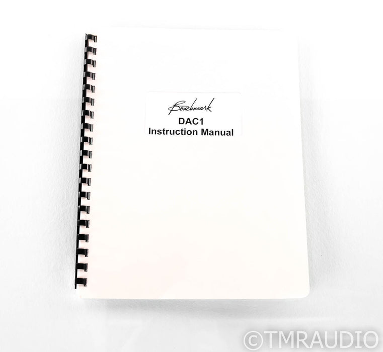 Benchmark DAC-1 S/PDIF DAC; D/A Converter; Silver