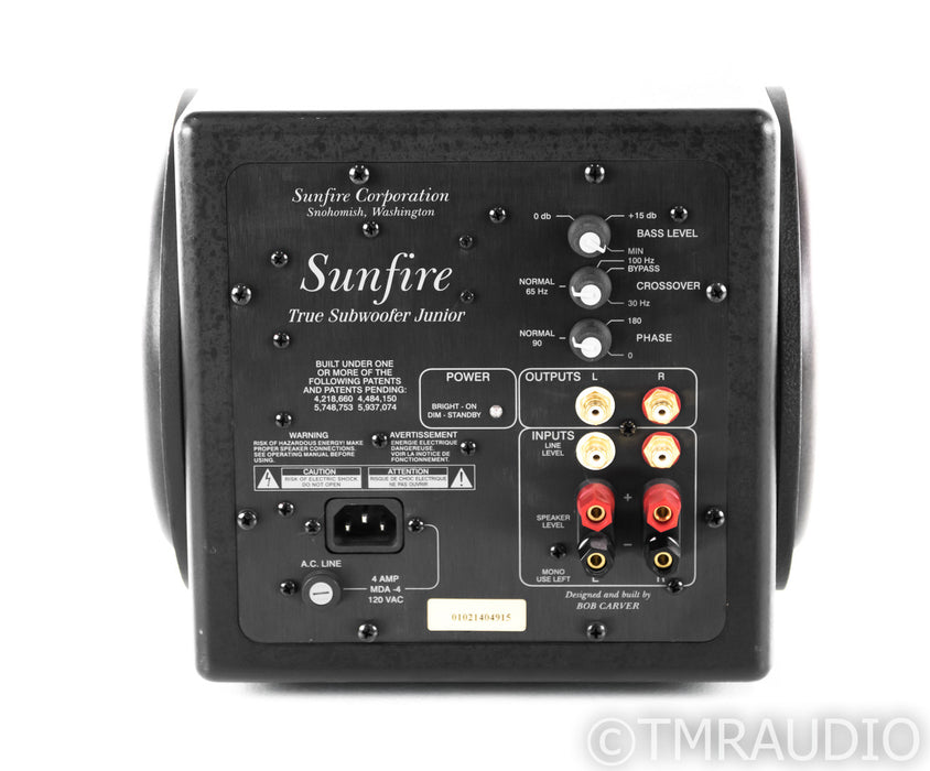 Sunfire True Subwoofer Jr. 7" Powered Subwoofer; Black